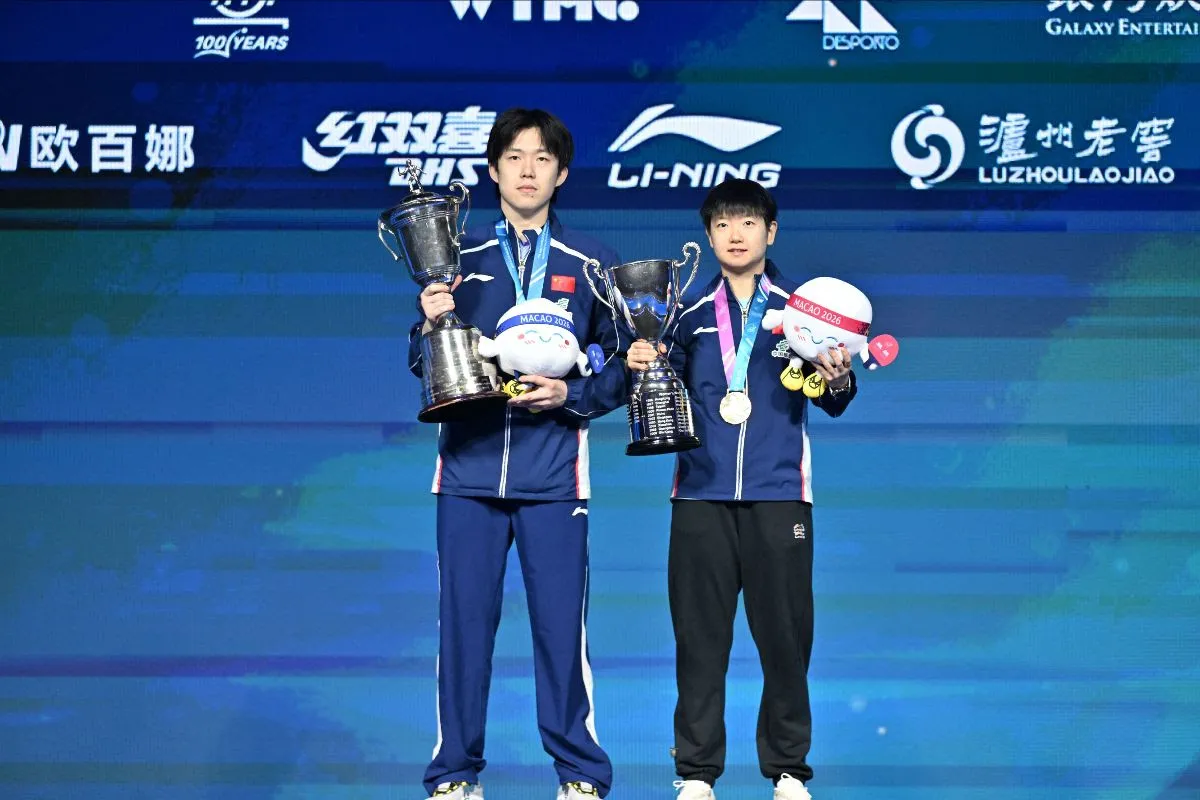 Sun Yingsha claims historic third straight title as Wang Chuqin wins maiden ITTF World Cup crown