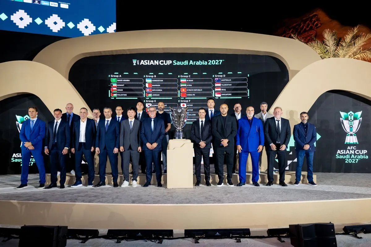 "Ahlan Asia": AFC Asian Cup Saudi Arabia 2027 groups and schedule unveiled in historic Diriyah