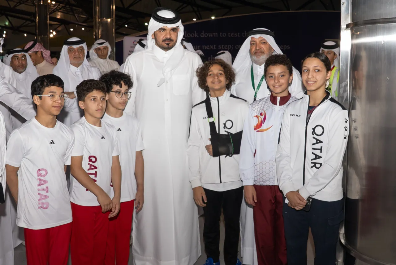 Sheikh Joaan attends grand finale of Schools Olympic Program at Aspire Dome