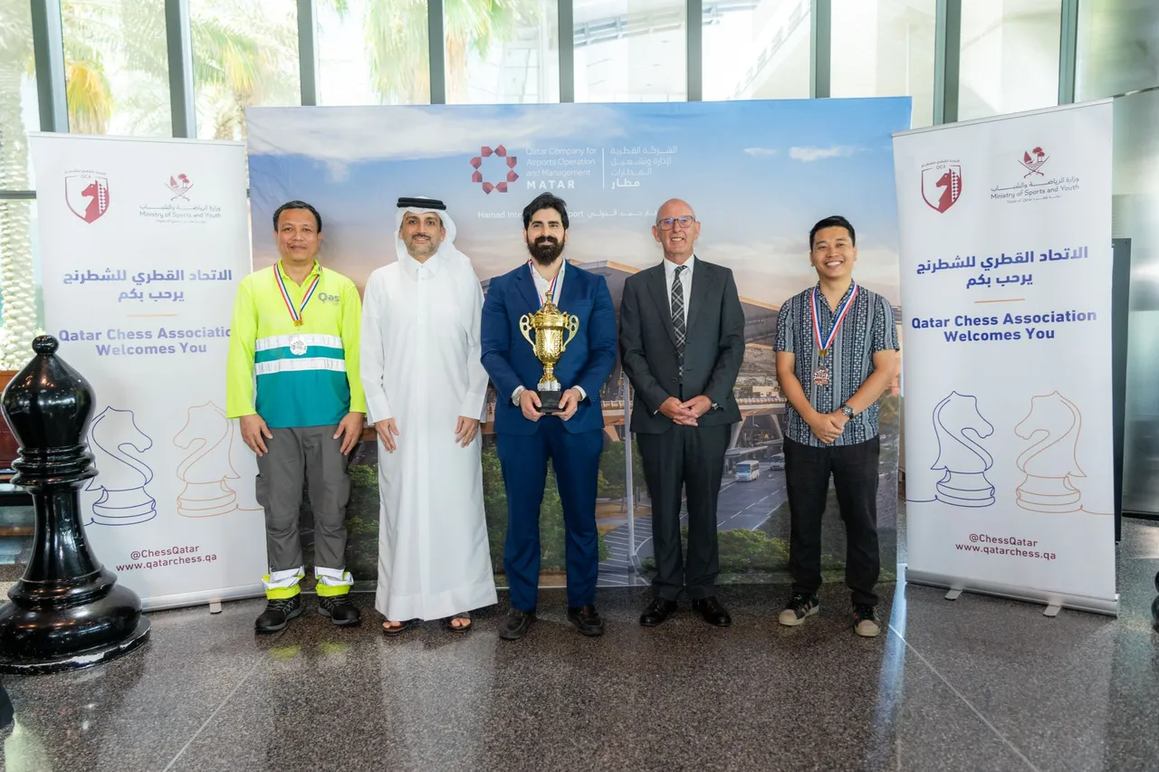 Nawali clinches title at Qatar Chess Association–HIA employees tournament