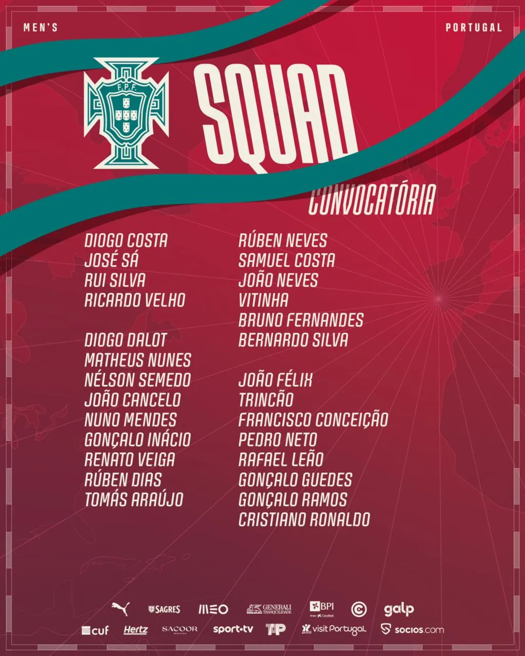 Portugal hand Cristiano Ronaldo one final World Cup dream in bold new-look squad
