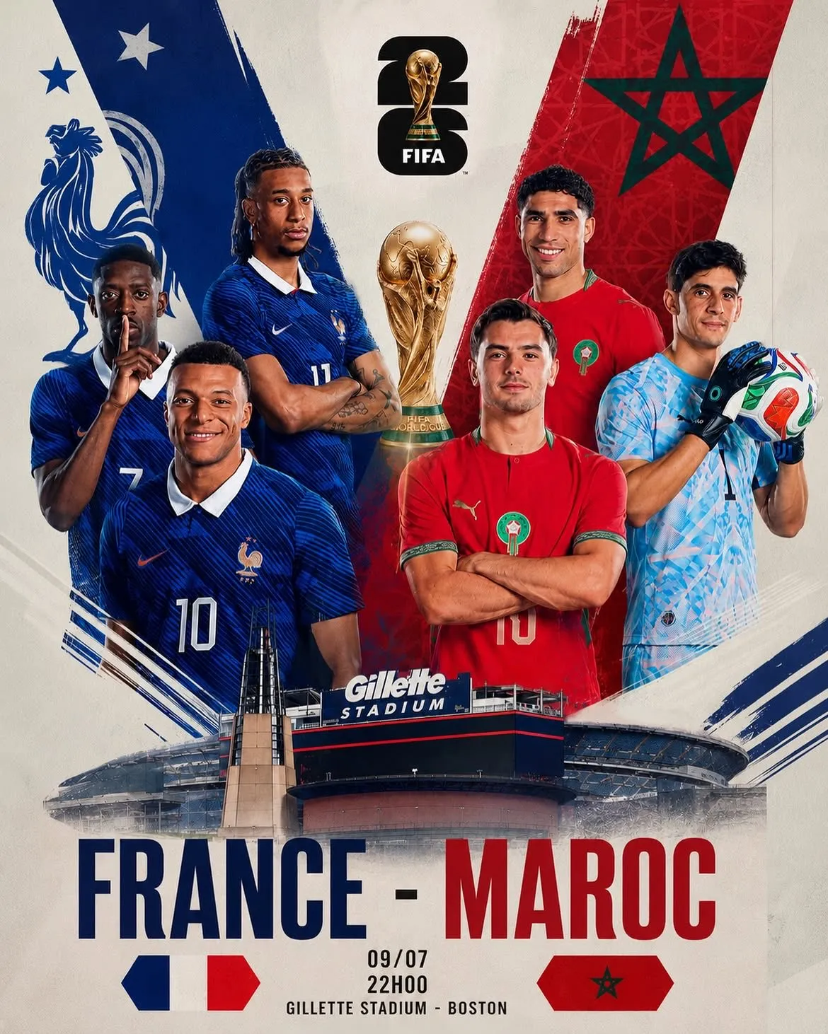 Clash of Styles in Boston: Title favorites France face resilient Morocco for spot in final four