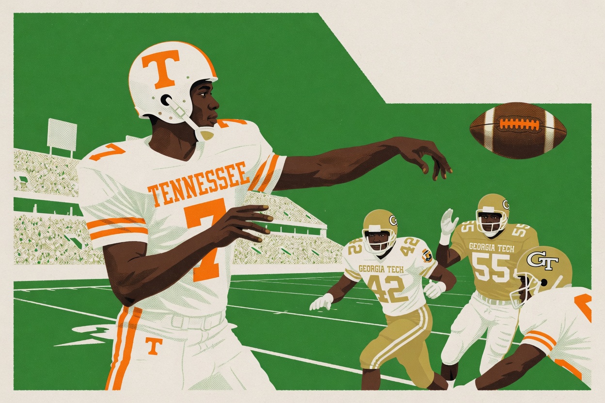 Tennessee's Freshman Quarterback Didn't Blink, and Neither Did the Ground Game
