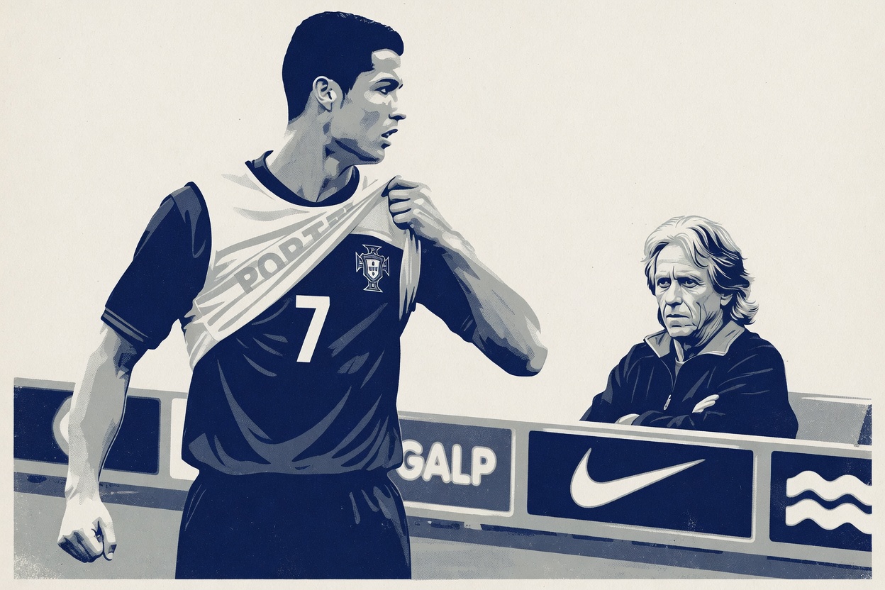 You'd call this a tantrum if the name on the shirt wasn't Ronaldo