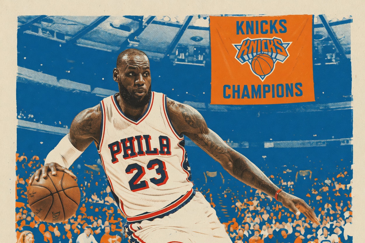Philadelphia crashed the Knicks' banner night. Embiid barely showed up.