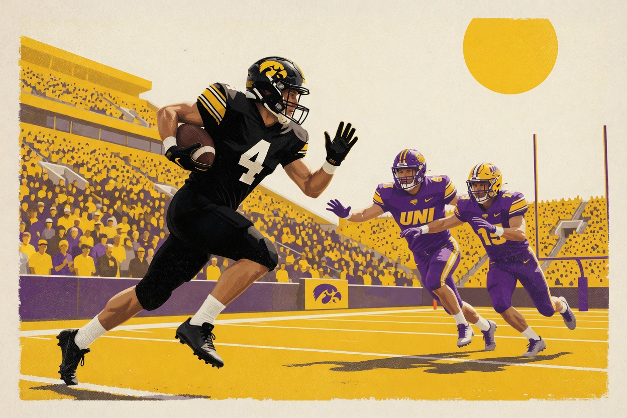 Iowa Didn't Need Kamari Moulton to Run Northern Iowa Off the Field