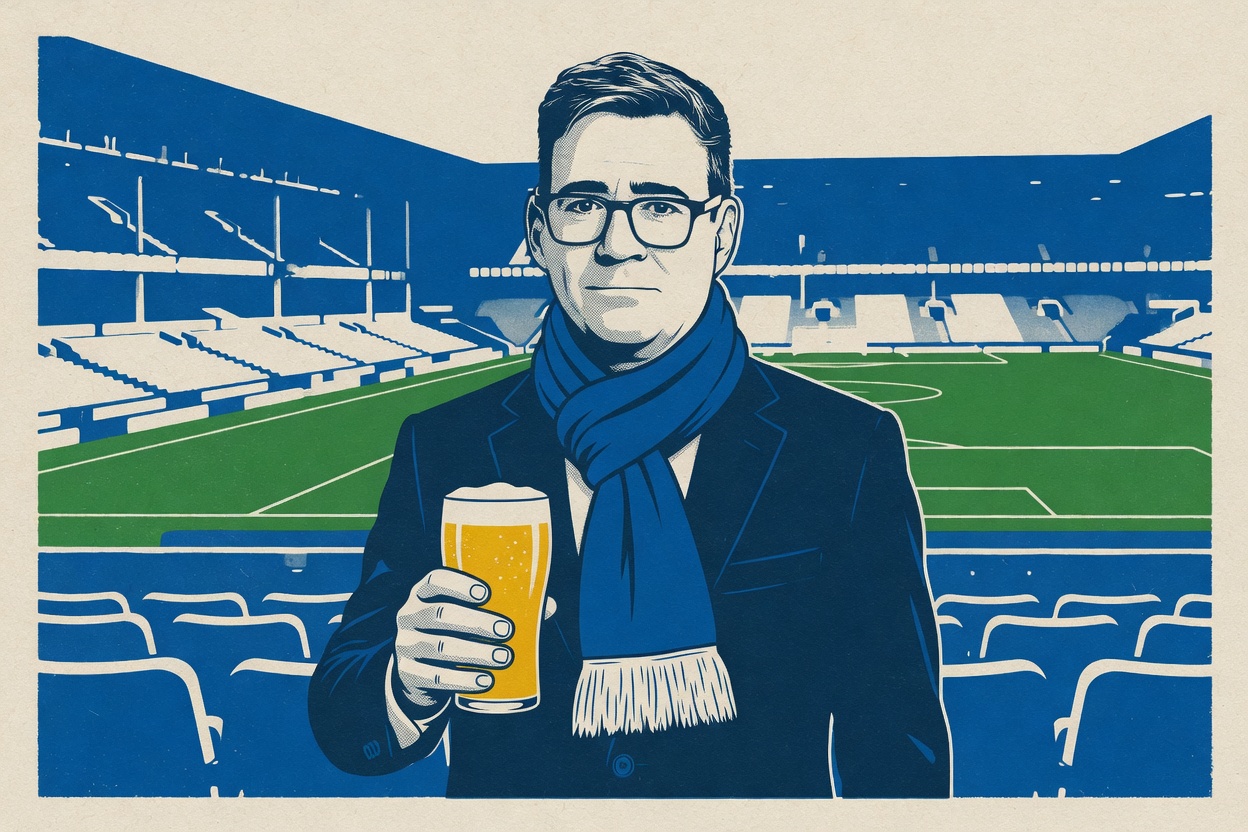 Burnham floated beer in the stands. 64% of fans told him to get lost