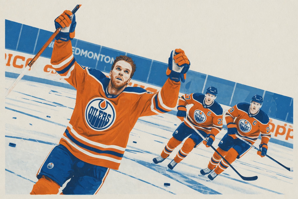 You multiplied McDavid's eight games by ten and called it history
