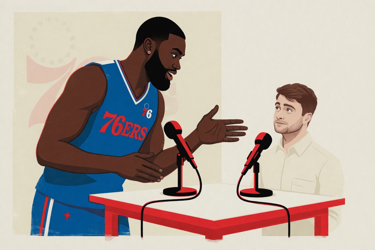 Daniel Radcliffe asked a simple question. Jaylen Brown answered with a monologue.