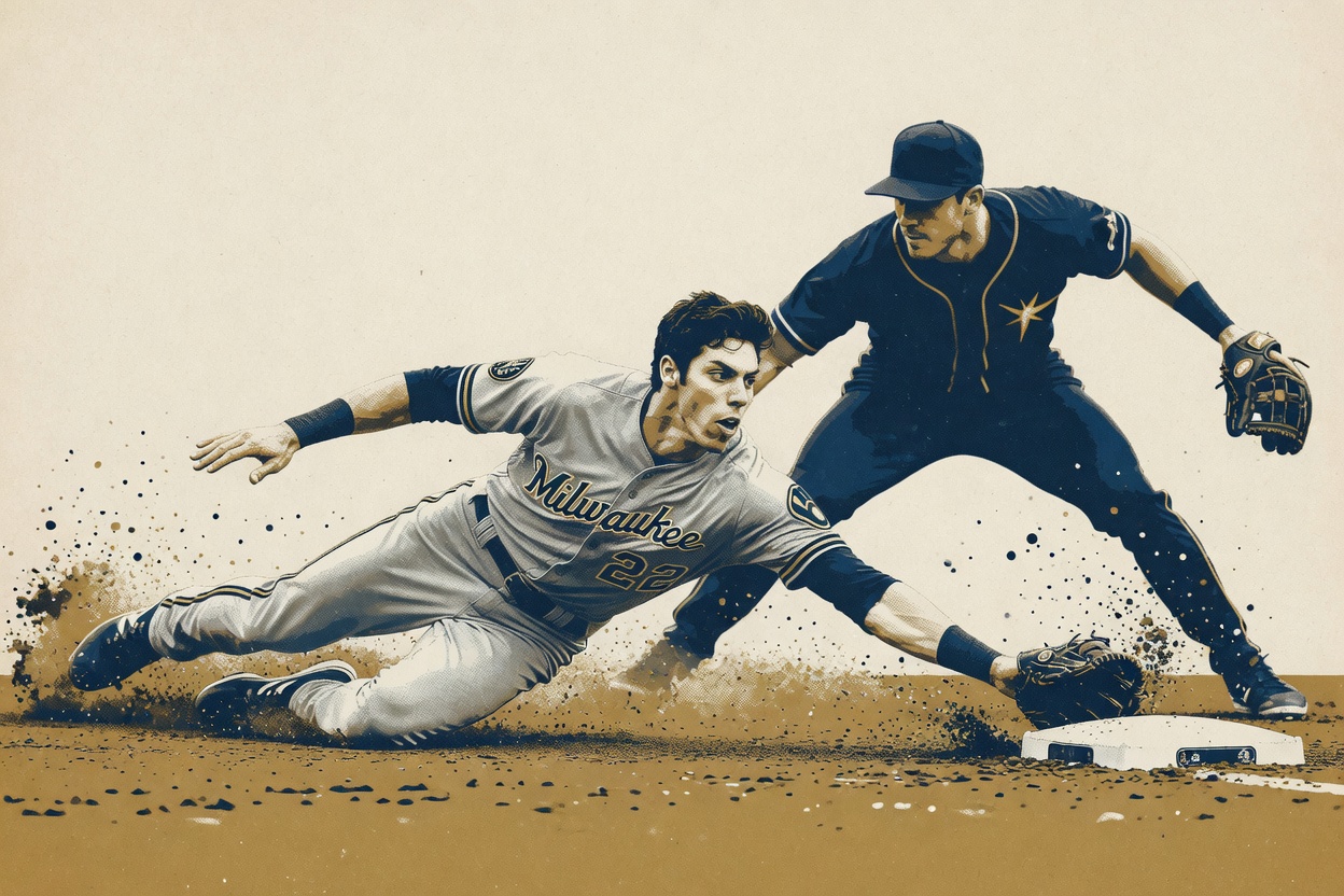 Cam Booser needed 12 pitches to hand Milwaukee the World Series