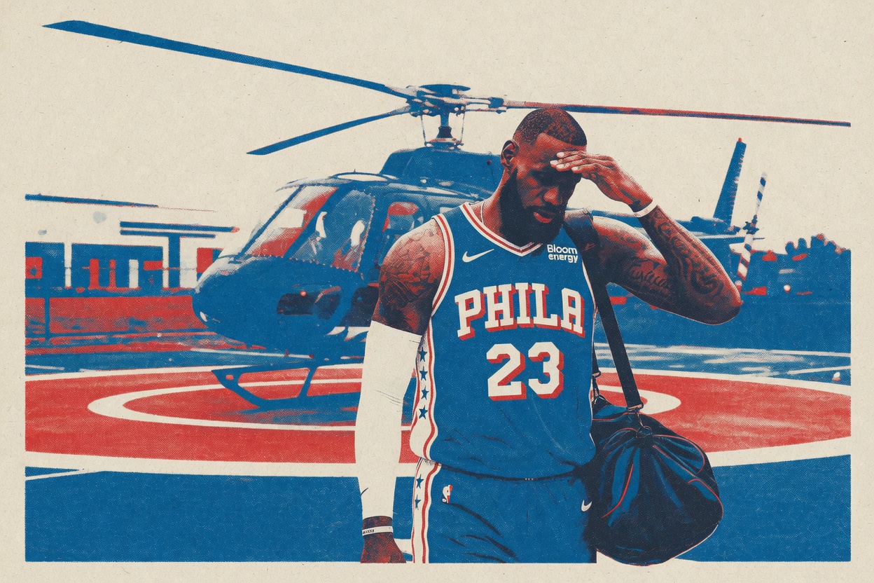 LeBron won't move to Philadelphia. He'd rather chopper in from New York.
