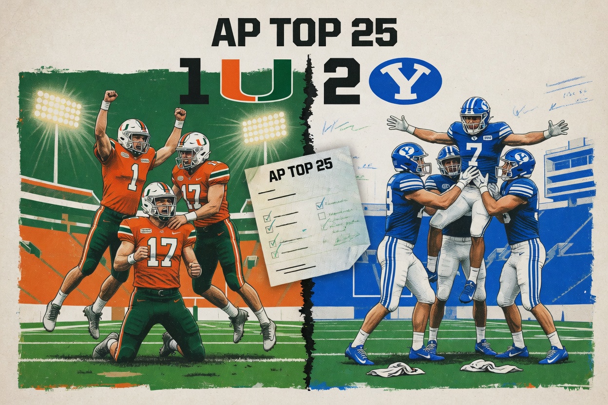 BYU beat Notre Dame as a double-digit dog. The AP voters crowned Miami anyway.
