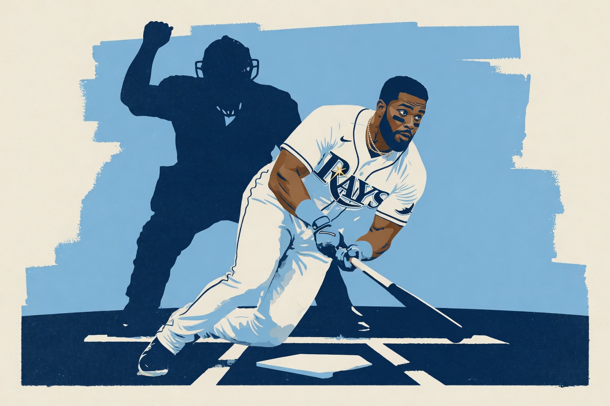 You're mad at the umpire. The Rays scored nothing after the first inning.