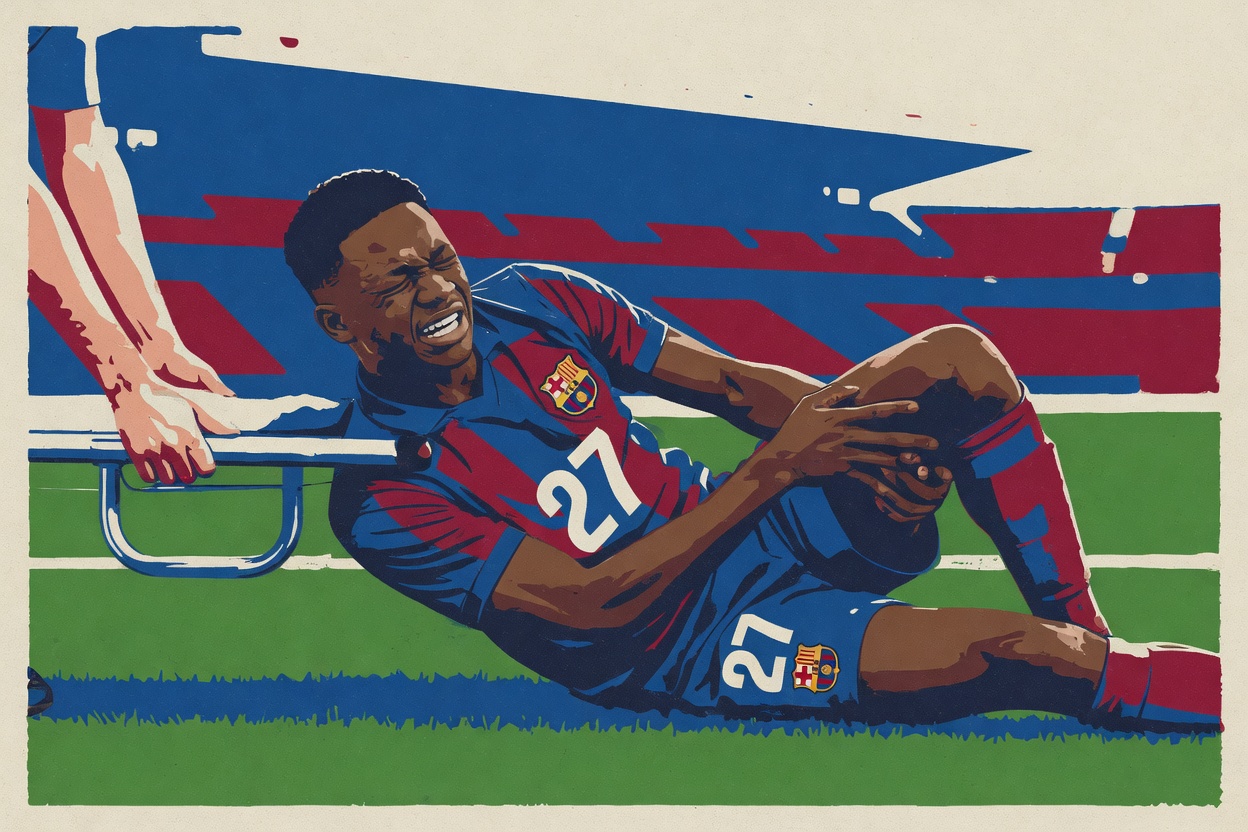 A Bruise, a Stretcher, and a Question About How Barcelona Uses Its Teenagers