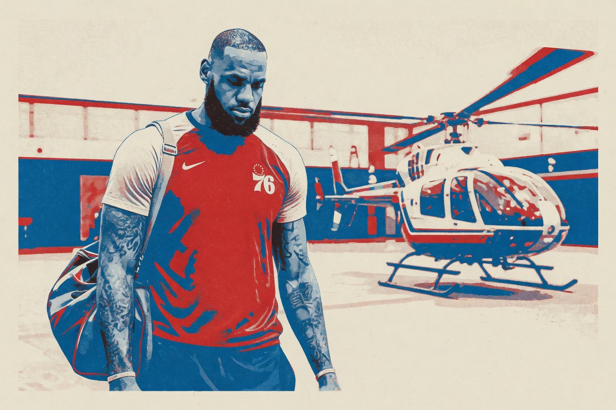 The Knicks didn't want LeBron. Philadelphia gets to watch his helicopter leave.