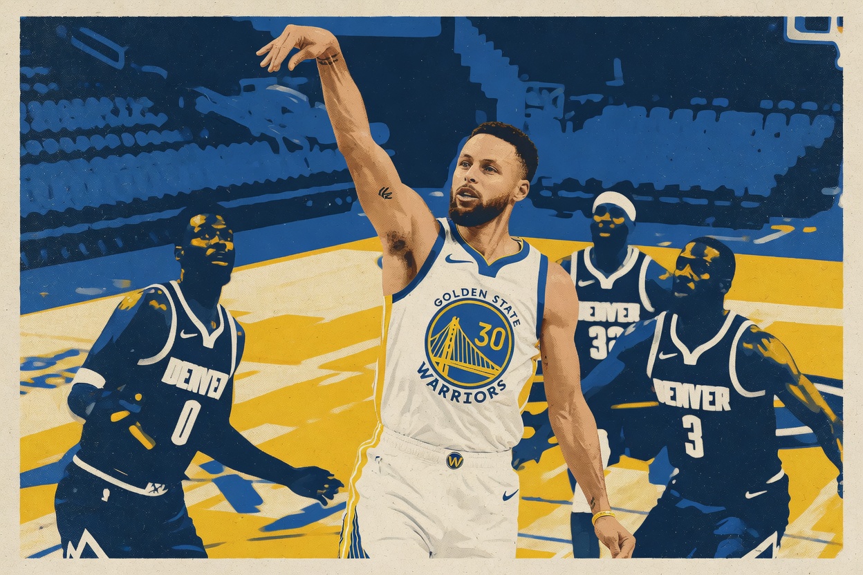 You're celebrating a Warriors breakthrough. Denver's defense handed it to you.