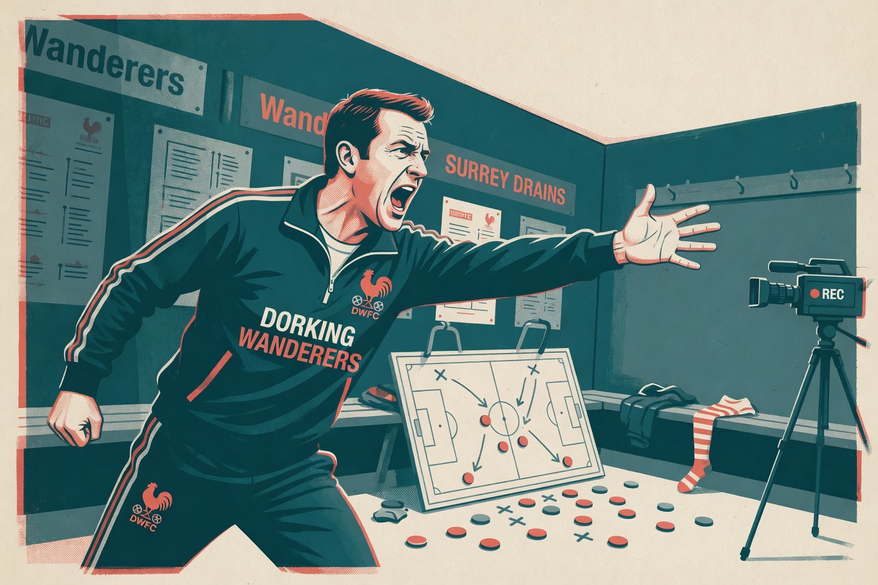 Marc White: 27 years at Dorking, zero badges, one very bankable temper