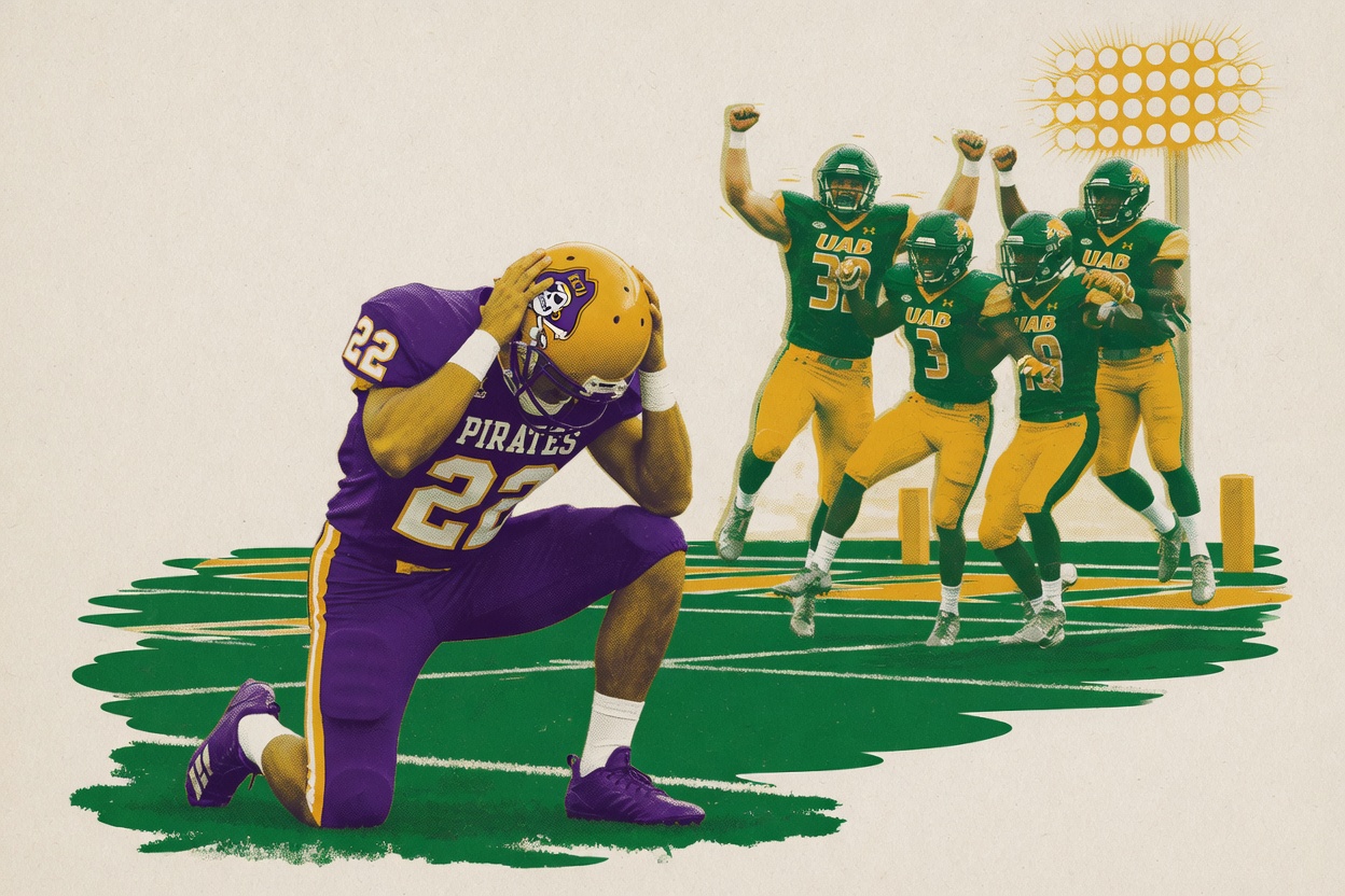 ECU held UAB without a touchdown almost all night and still lost by 13