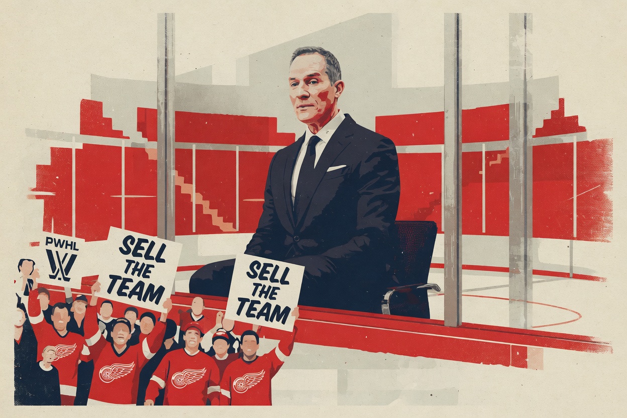 Mike Ilitch won four Cups. His son got 'sell the team' five minutes in.
