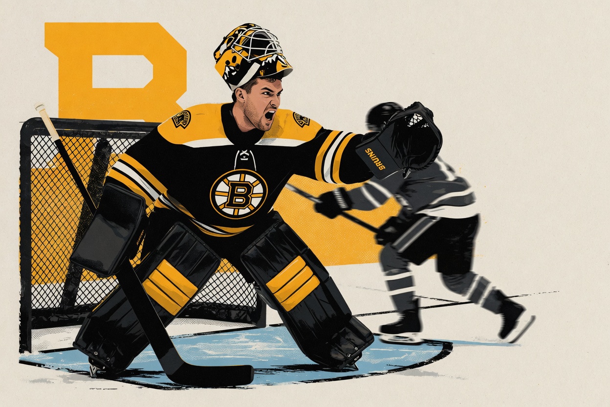 You pat your own goalie's head every night, so where's the crime?