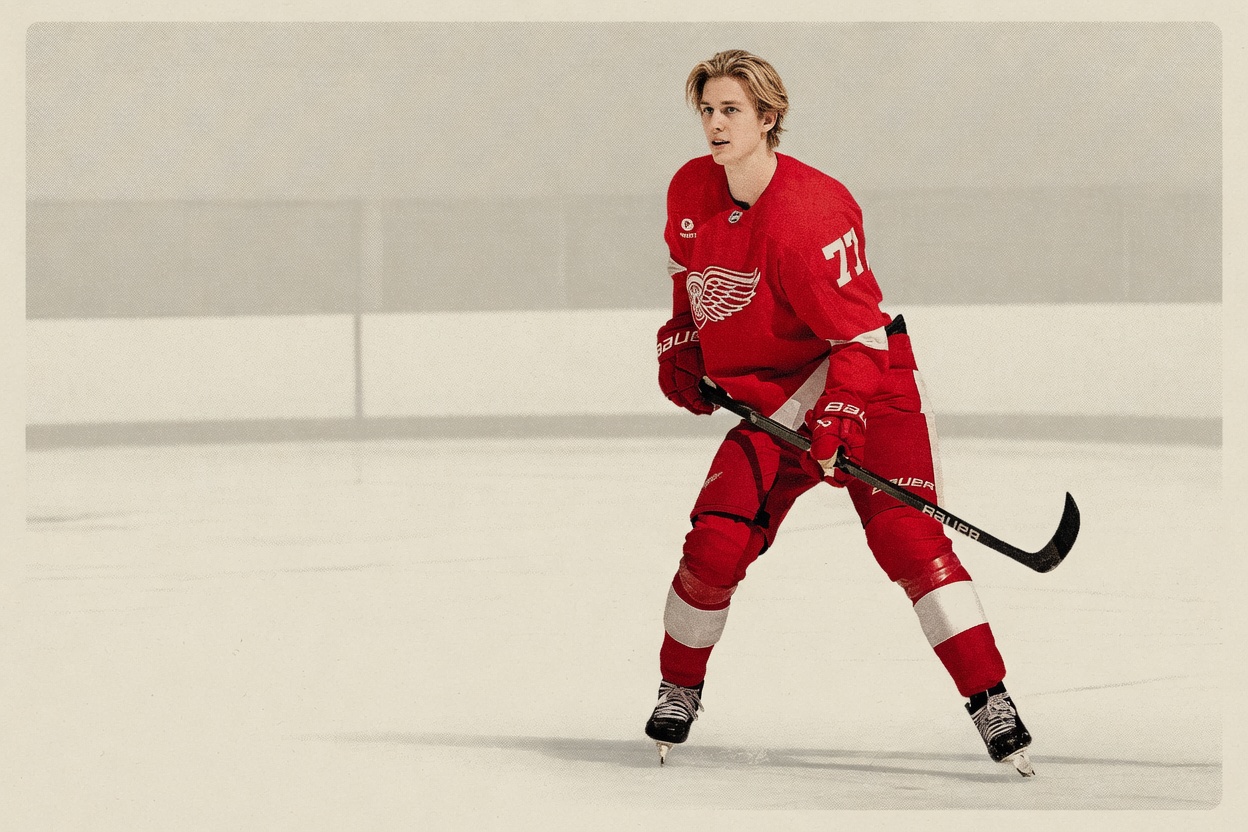 Simon Edvinsson Showed Up. The Red Wings Had Nobody to Sign Him.