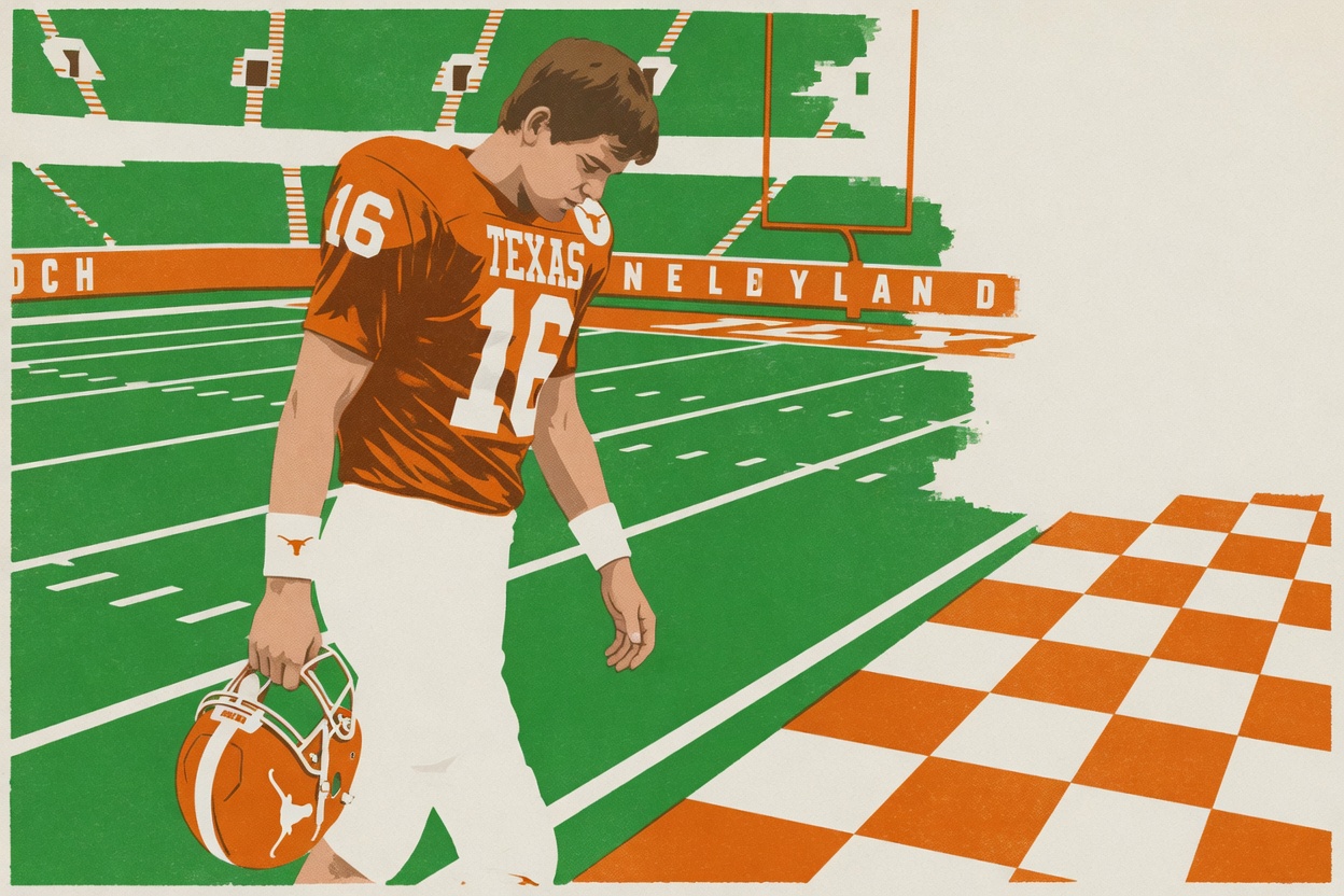 A freshman quarterback outplayed the number one team's starter and still lost