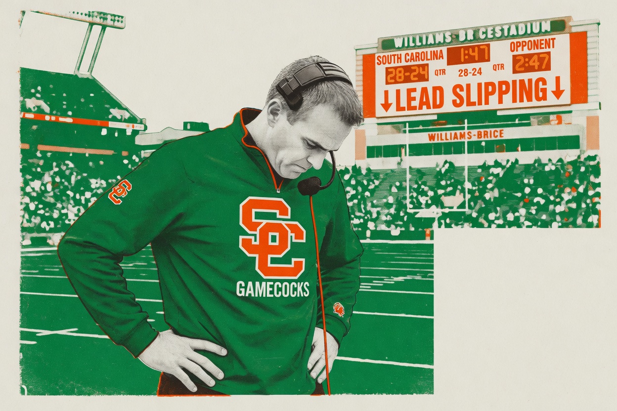 Give Shane Beamer the Tank Job trophy: seven blown leads and counting