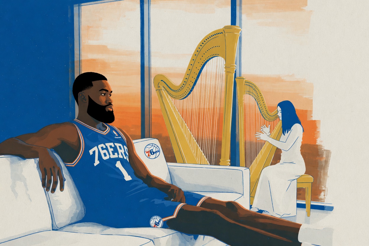 You're mad at Jaylen Brown's harpist for all the wrong reasons