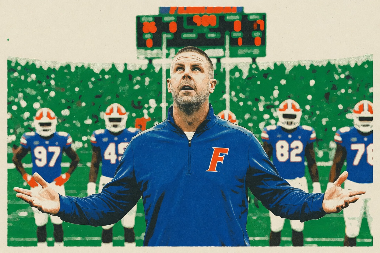 Florida dropped eight spots without losing a game. Blame the voters.