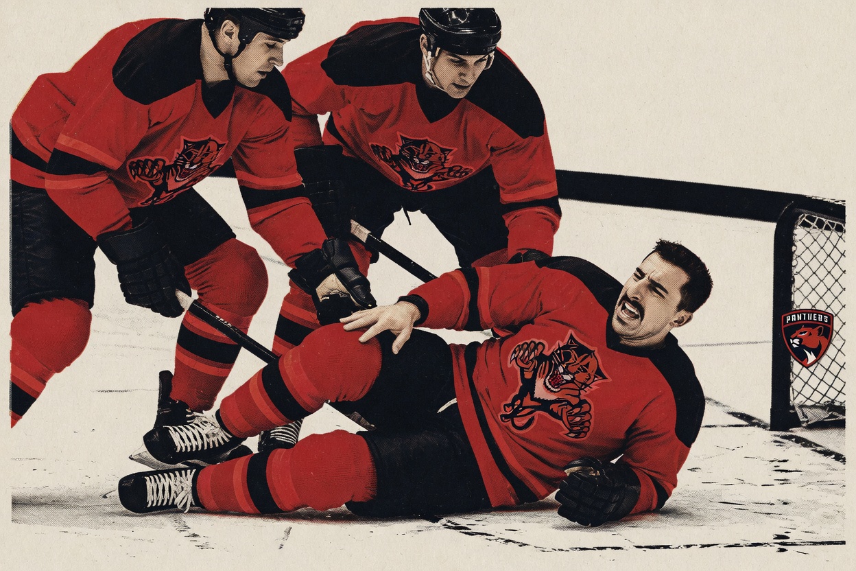 You've already retired Brad Marchand. Nobody's looked at the knee.