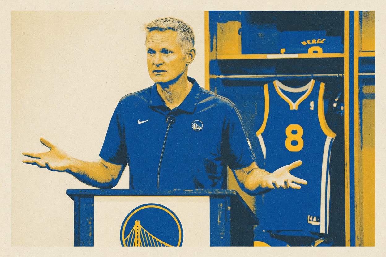 Nobody misplaces a seven-foot center. The Warriors are stalling.