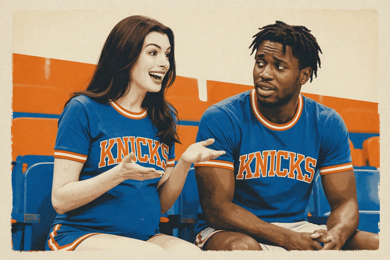 Anne Hathaway really does know who OG Anunoby is.
