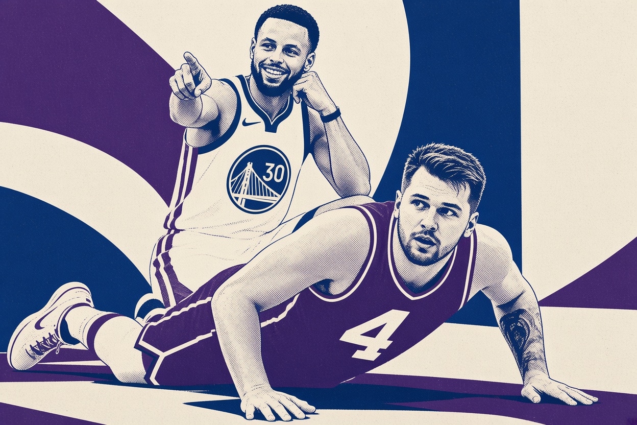 Luka got up and answered. Curry still took his night.