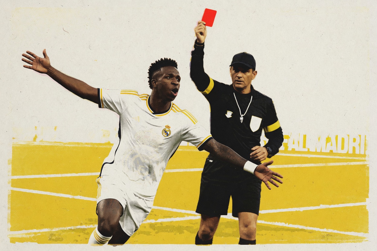 You can call Spanish refs biased and still know Vinicius earned this one