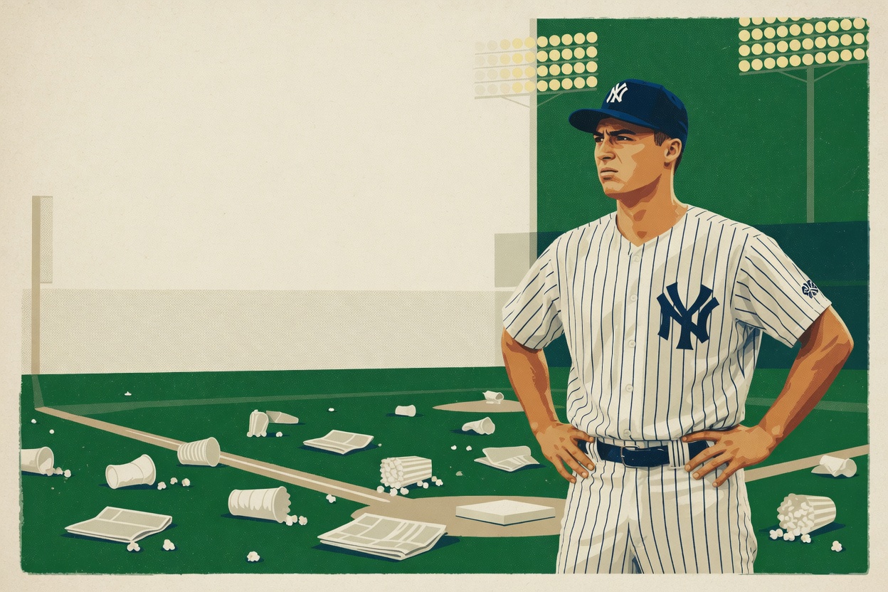 Yankees fans trashed the field because the umpires finally got a call right