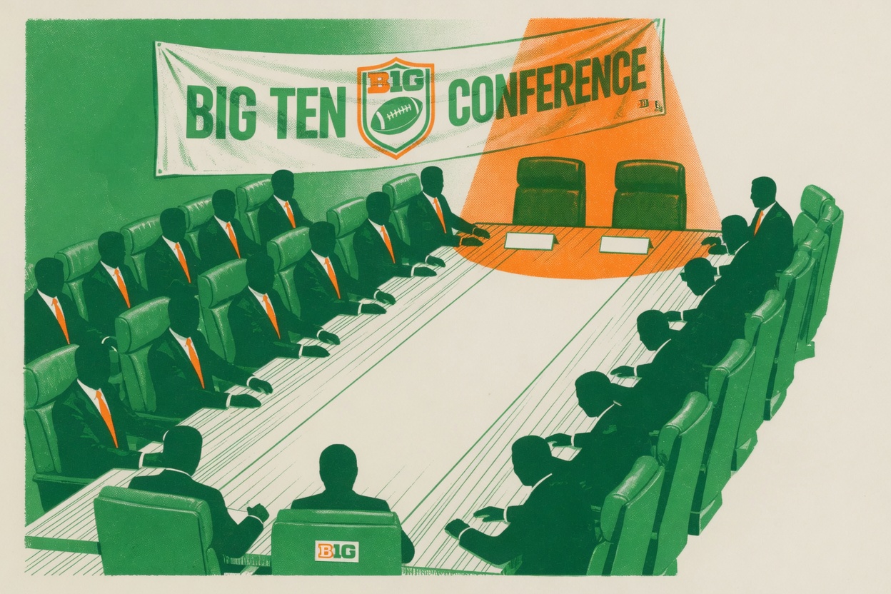 The Big Ten is lobbying for two empty seats it swears it won't fill