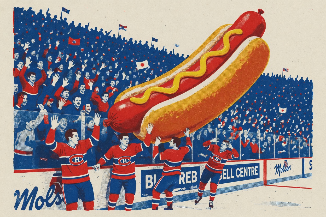 The Royals nailed the hot dog bit. Montreal chucked it at the bench.