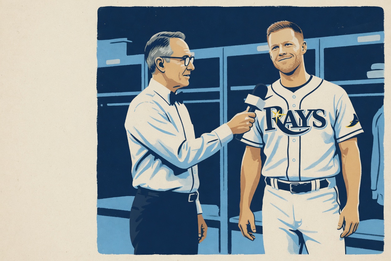 Ken Rosenthal asked the Rays if they belonged. Taylor Walls snorted