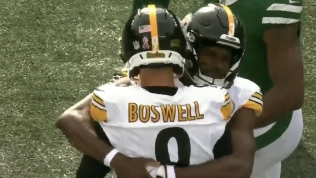 Boswell's 60-yard FG leads Pittsburgh to 34-32 win.