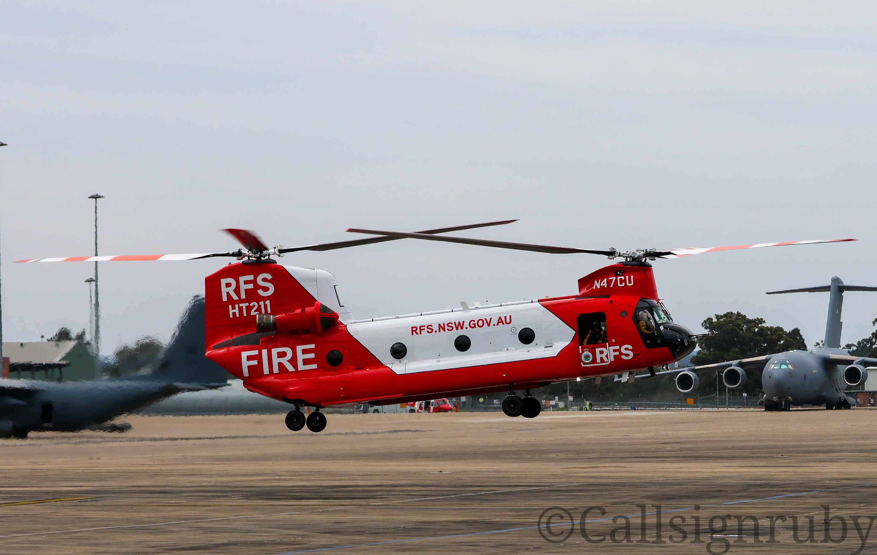 NSW RFS N47CU at YSRI by callsignruby
