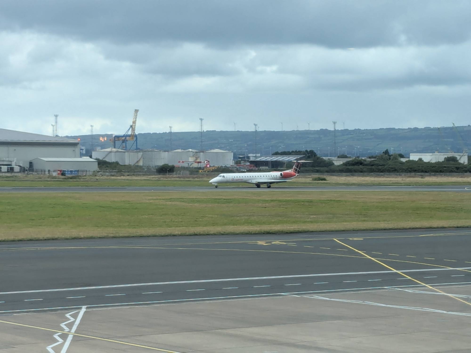 Loganair G-SAJG at EGAC by Mightyaor