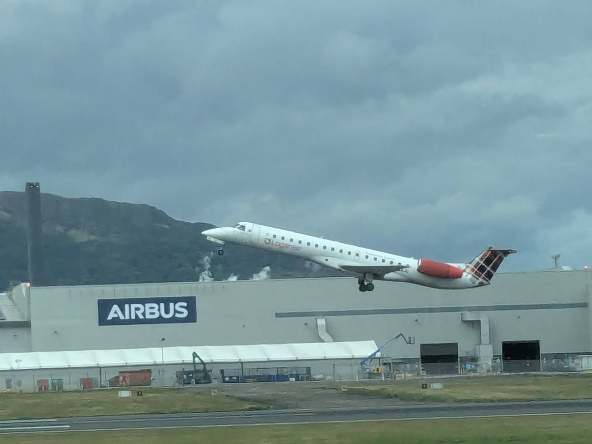 Loganair G-SAJG at EGAC by Mightyaor