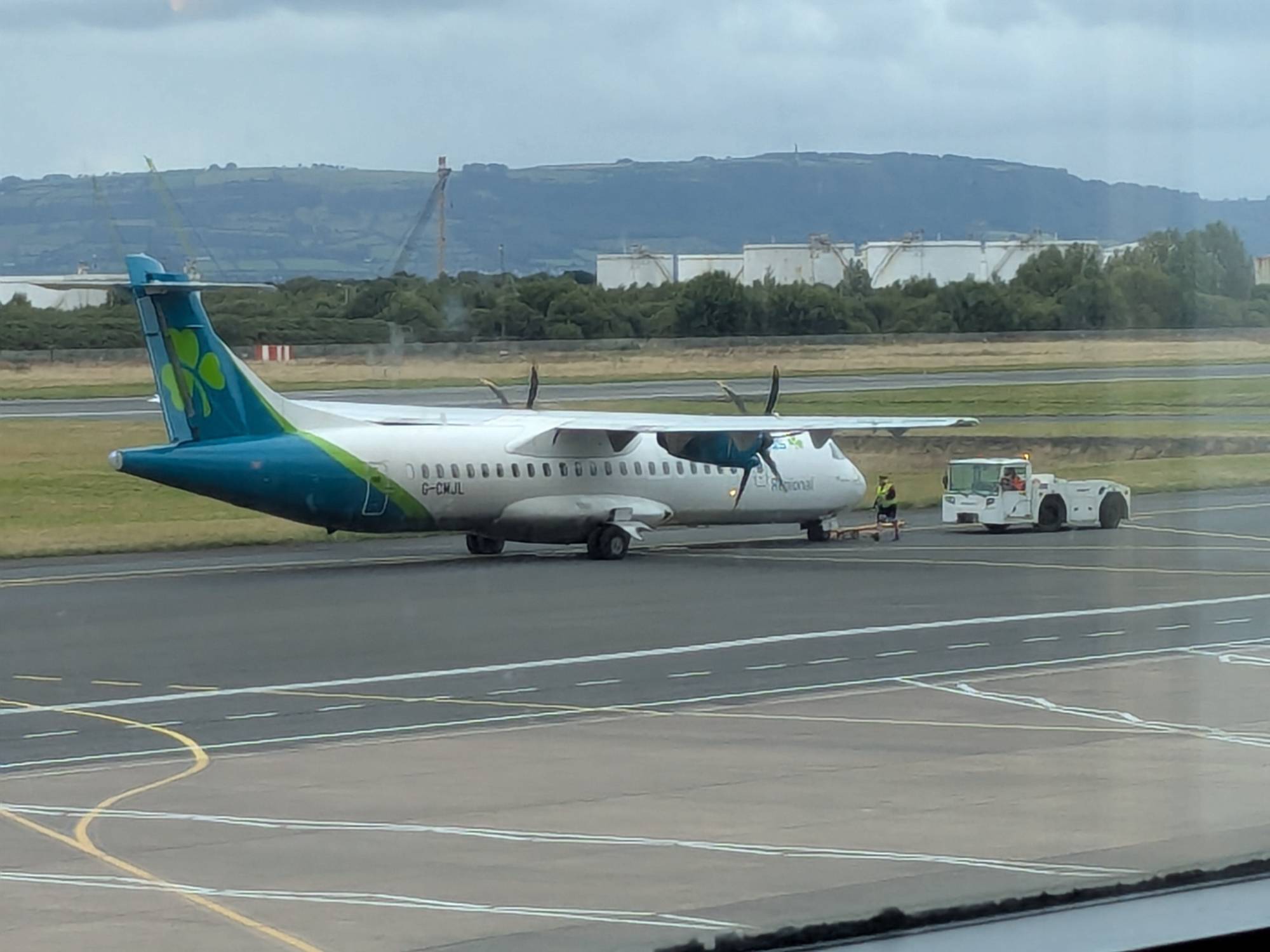Aer Lingus G-CMJL at EGAC by Mightyaor