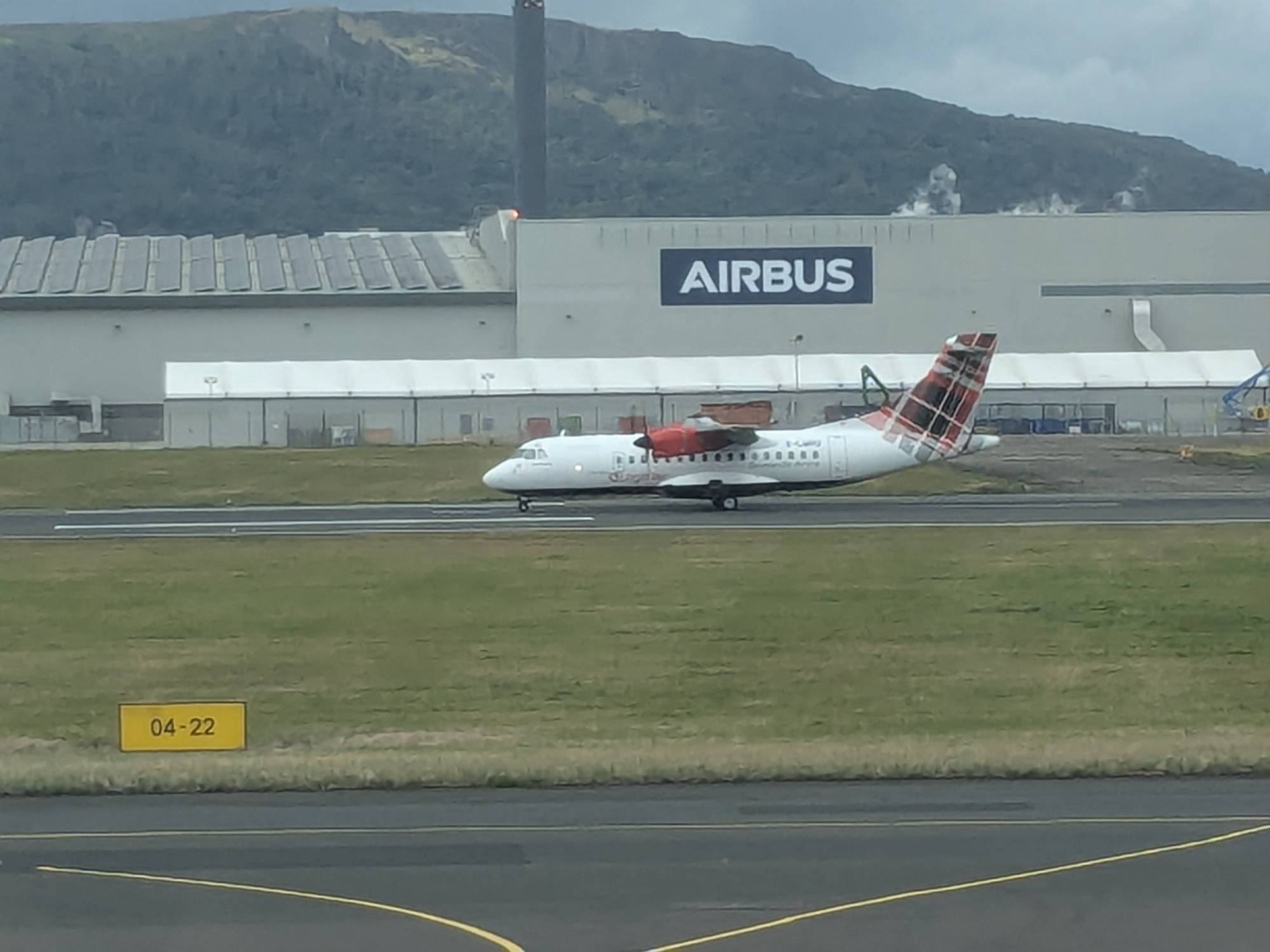 Loganair G-LMRD at EGAC by Mightyaor