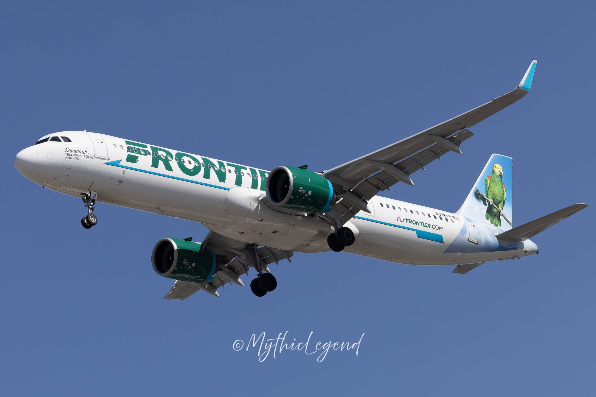 Frontier N636FR at KEWR by MythicLegend