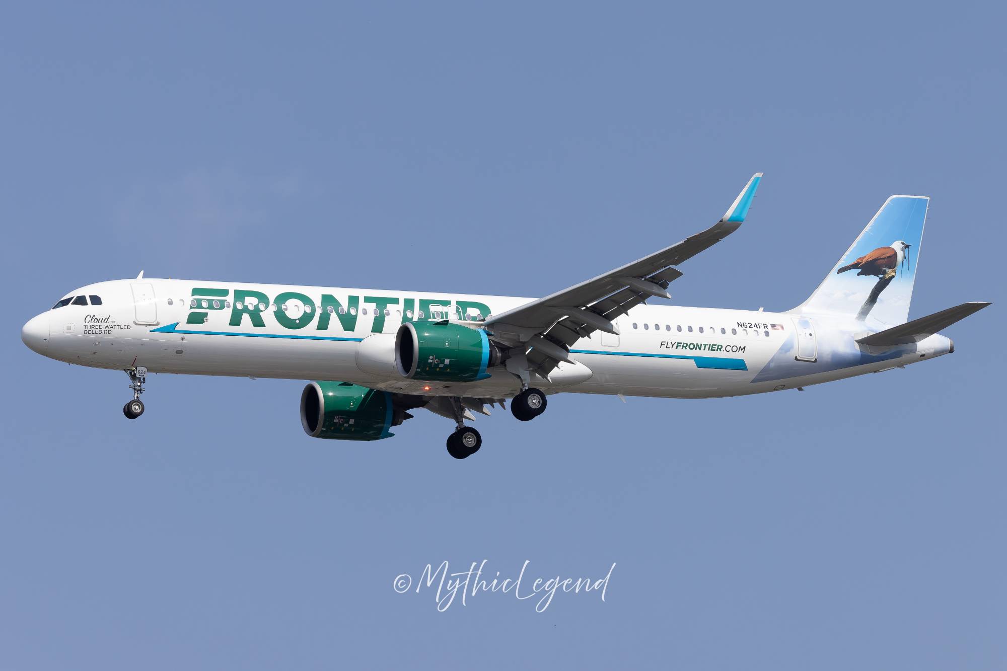 Frontier N624FR at KJFK by MythicLegend