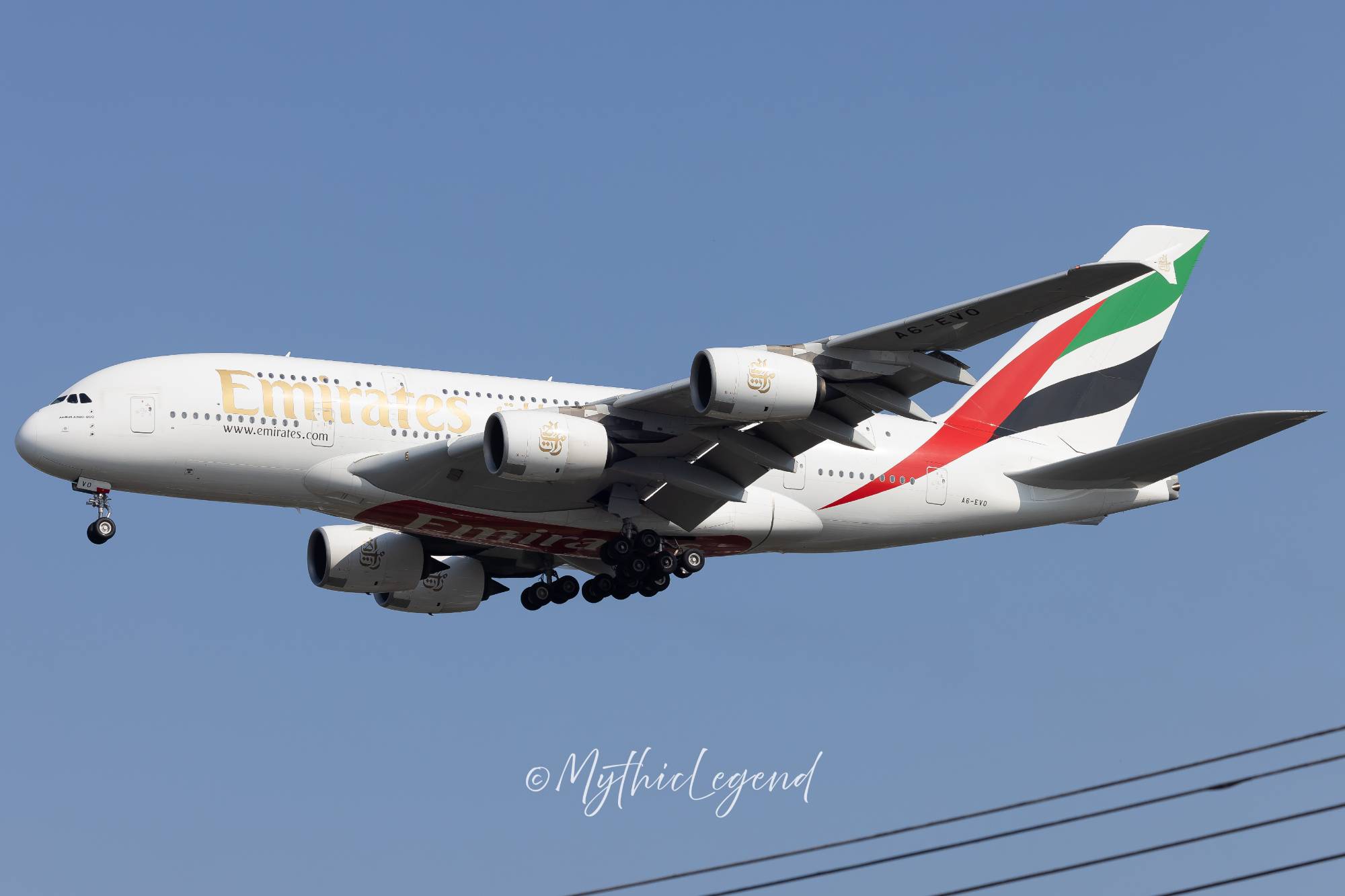Emirates A6-EVO at KJFK by MythicLegend