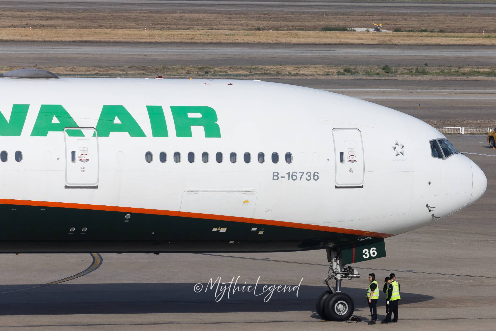 EVA Air B-16736 at ZSPD by MythicLegend