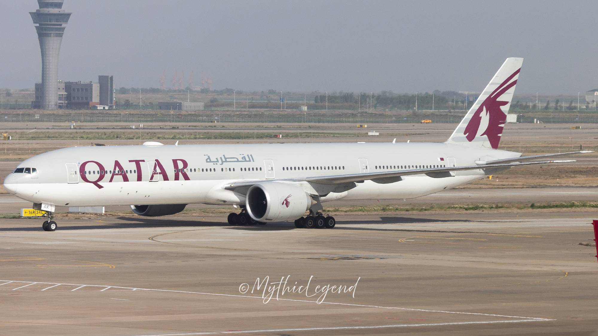 Qatar Airways A7-BAK at ZSPD by MythicLegend