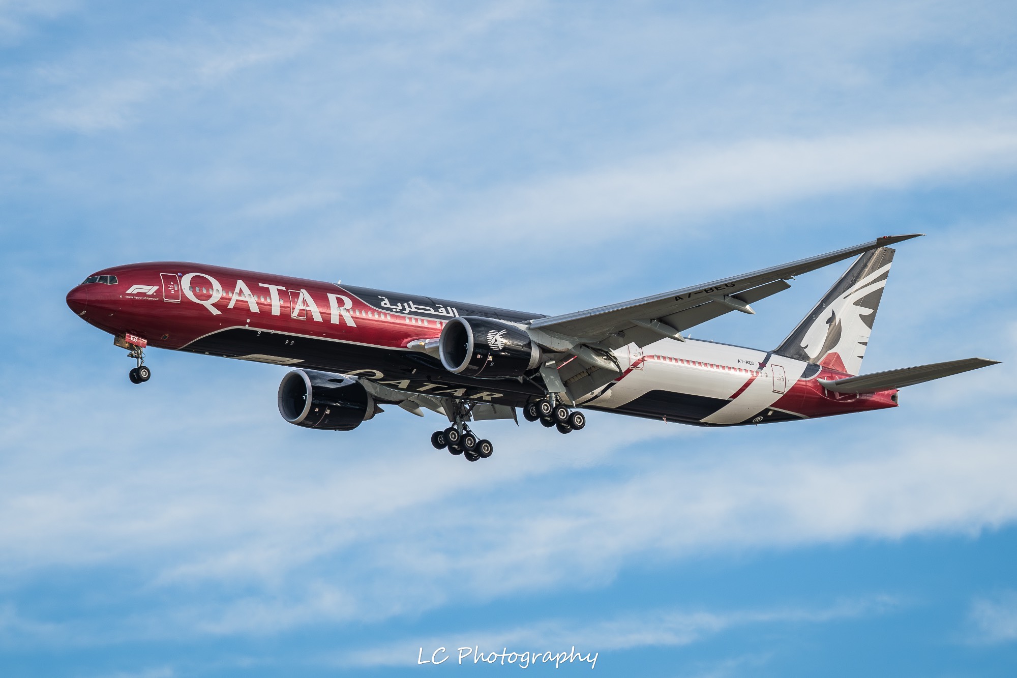 Qatar Airways A7-BEG at YBBN by LC_Photography